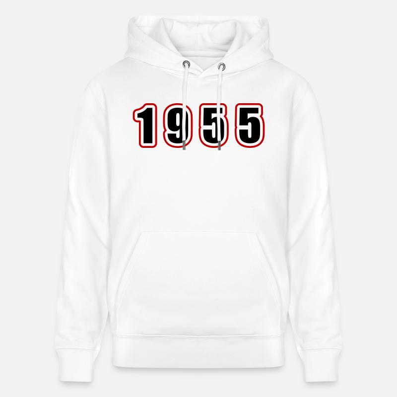 Anniversaire de l’année 1955 - Sweat à capuche bio CRUISER Stanley/Stella Unisexe - blanc