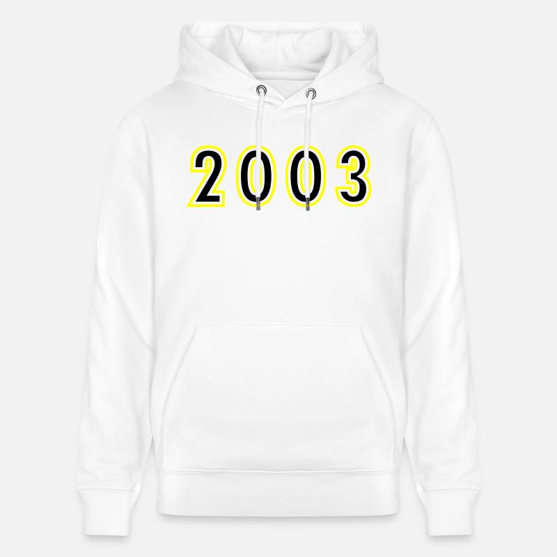 2003 Année Anniversaire - Sweat à capuche bio CRUISER Stanley/Stella Unisexe - blanc