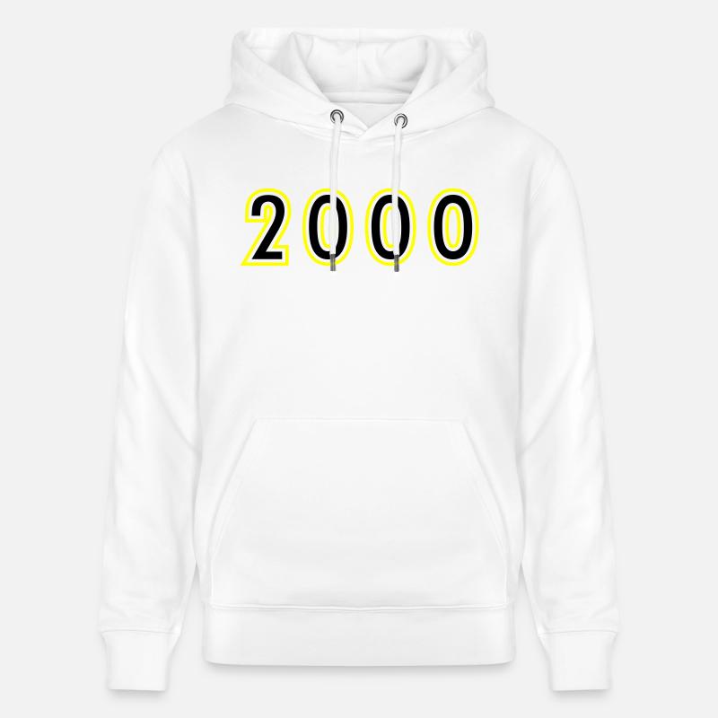 2000 Année Anniversaire - Sweat à capuche bio CRUISER Stanley/Stella Unisexe - blanc