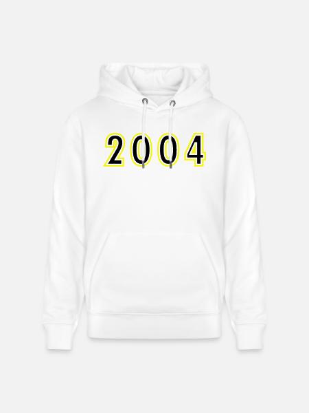 2004 Year Birthday - Stanley/Stella CRUISER Unisex Organic Hoodie - white