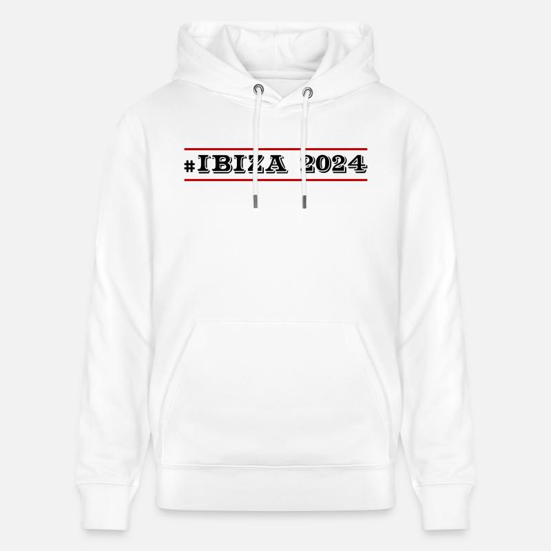 Ibiza 2024 - Sweat à capuche bio CRUISER Stanley/Stella Unisexe - blanc
