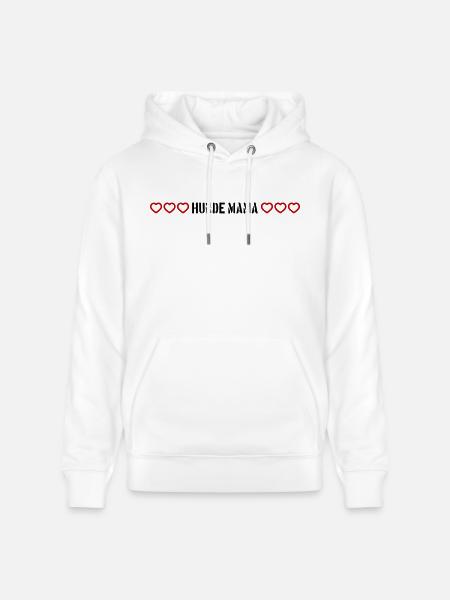 Hunde Mama Herz - Stanley/Stella Unisex Bio-Hoodie CRUISER - Weiß