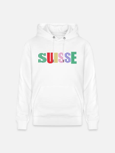 SUISSE - Sweat à capuche bio CRUISER Stanley/Stella Unisexe - blanc