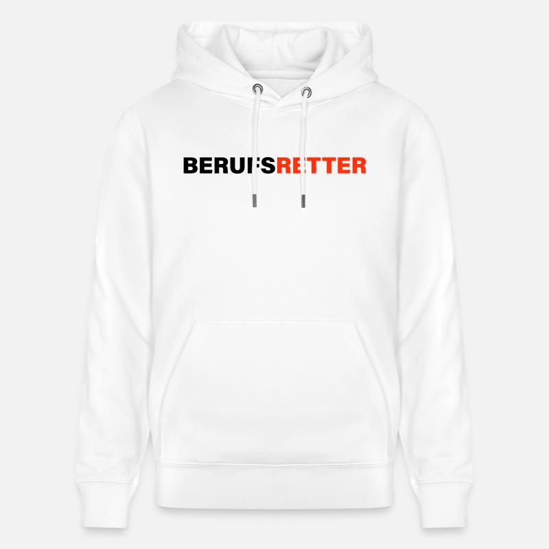 Berufsretter - Stanley/Stella Unisex Bio-Hoodie CRUISER  - Weiß