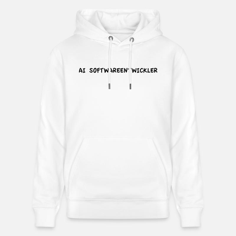 AI Software Developer - Stanley/Stella CRUISER Unisex Organic Hoodie - white