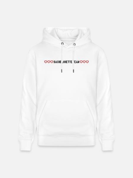 bachelorette team herzchen - Stanley/Stella Unisex Bio-Hoodie CRUISER  - Weiß