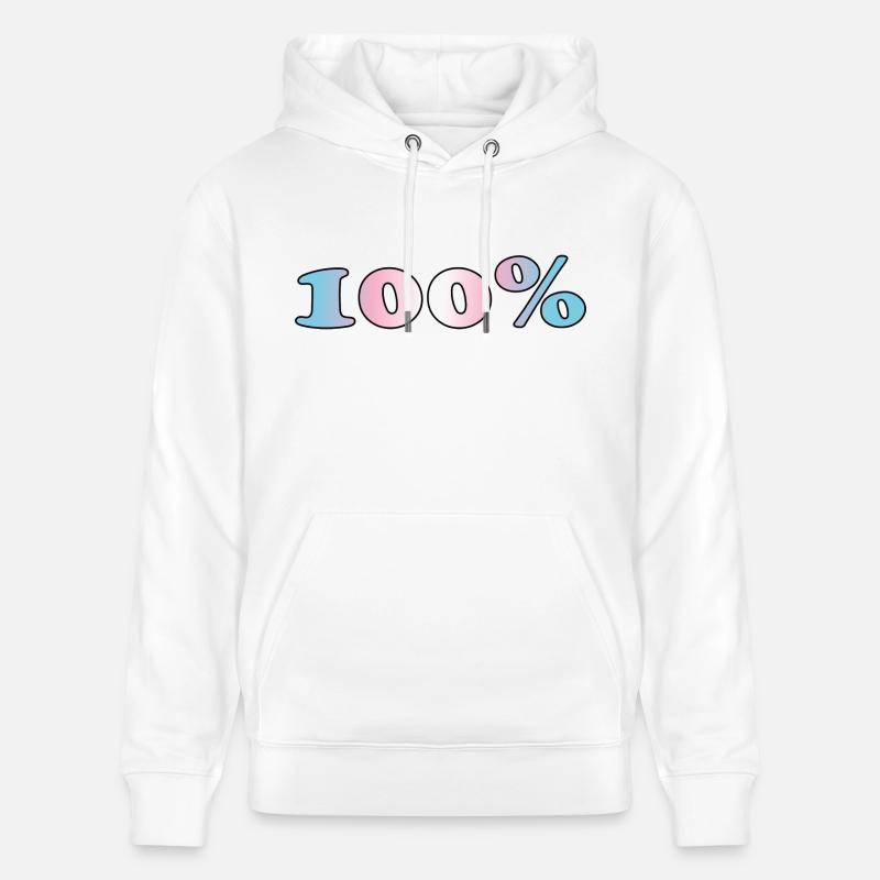 100 % trans - Sweat à capuche bio CRUISER Stanley/Stella Unisexe - blanc