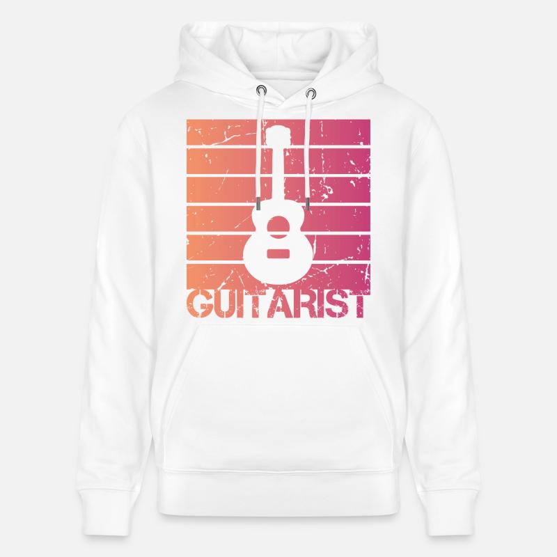 Guitariste - Sweat à capuche bio CRUISER Stanley/Stella Unisexe - blanc