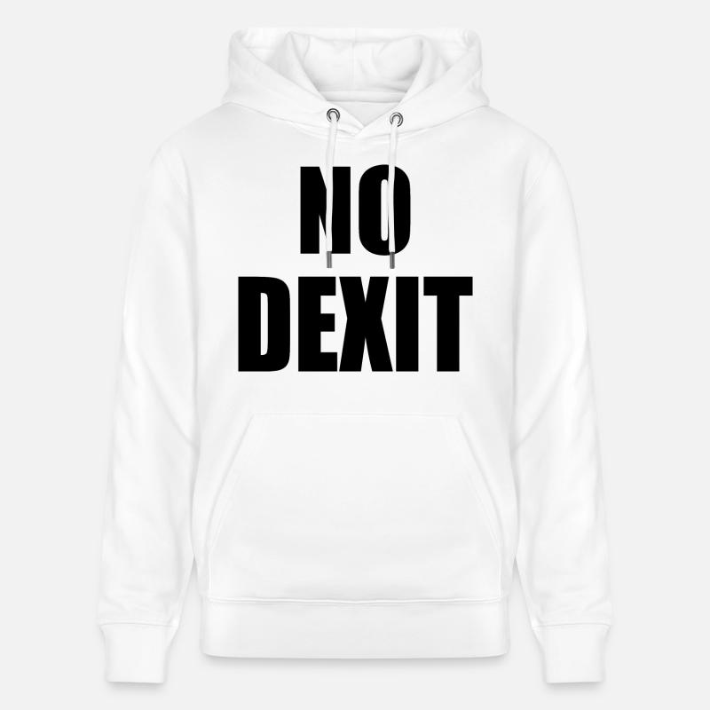 No dexit - Stanley/Stella Unisex Bio-Hoodie CRUISER  - Weiß