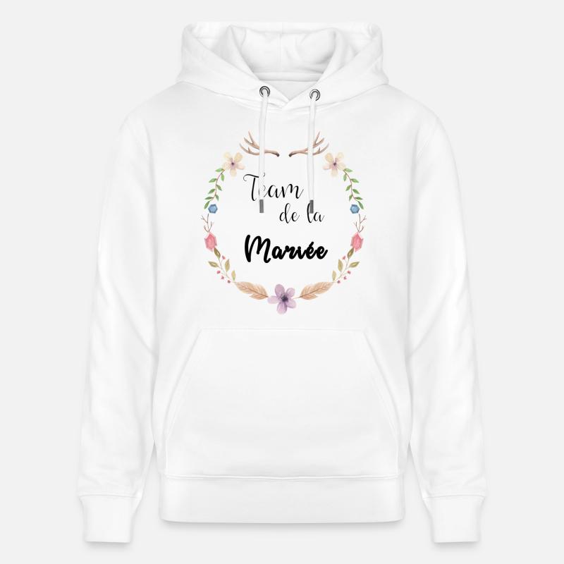 team de la mariée boho - Sweat à capuche bio CRUISER Stanley/Stella Unisexe - blanc