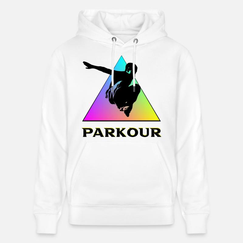 Parkour - Sweat à capuche bio CRUISER Stanley/Stella Unisexe - blanc