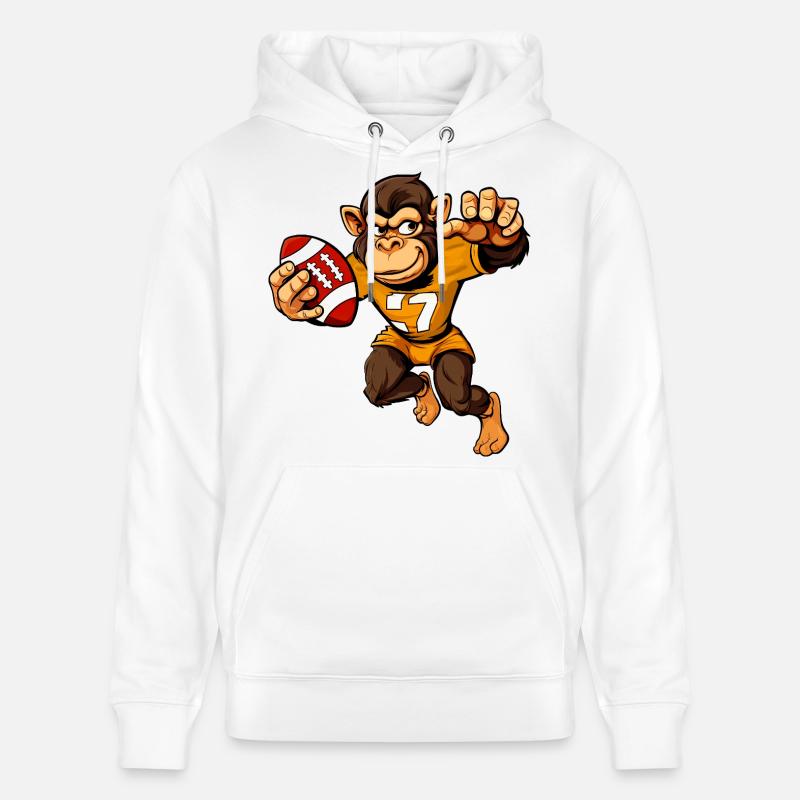 Monkeys Rugby - Stanley/Stella CRUISER Unisex Organic Hoodie - white