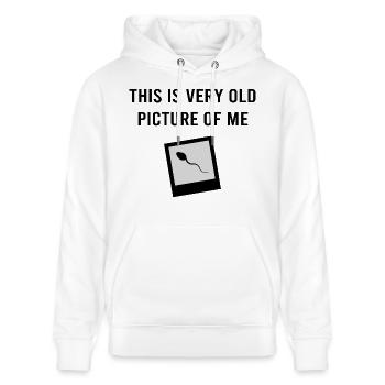 Lustiges Meme - Stanley/Stella Unisex Bio-Hoodie CRUISER  - Weiß - Vorne - Alina (178cm) & Michal (187cm)