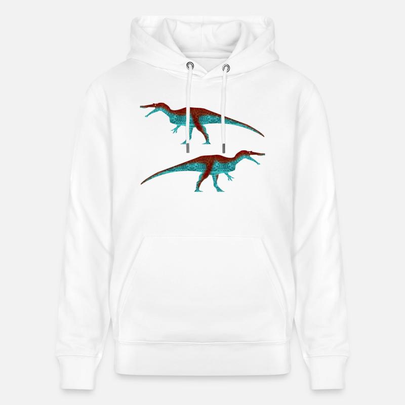 Baryonyx (Classique) - Sweat à capuche bio CRUISER Stanley/Stella Unisexe - blanc
