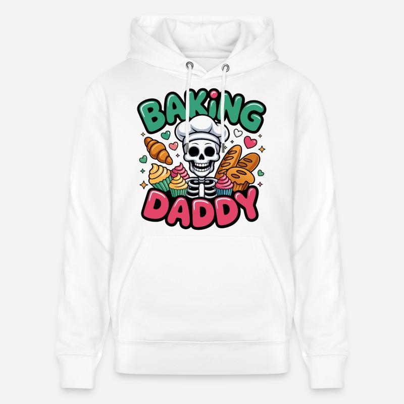 Cuisson de Daddy Skull Cook - Sweat à capuche bio CRUISER Stanley/Stella Unisexe - blanc
