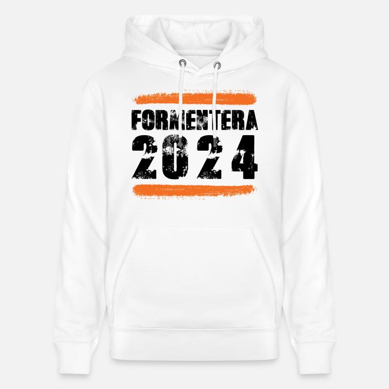 L’équipe de Formentera 2024 - Sweat à capuche bio CRUISER Stanley/Stella Unisexe - blanc
