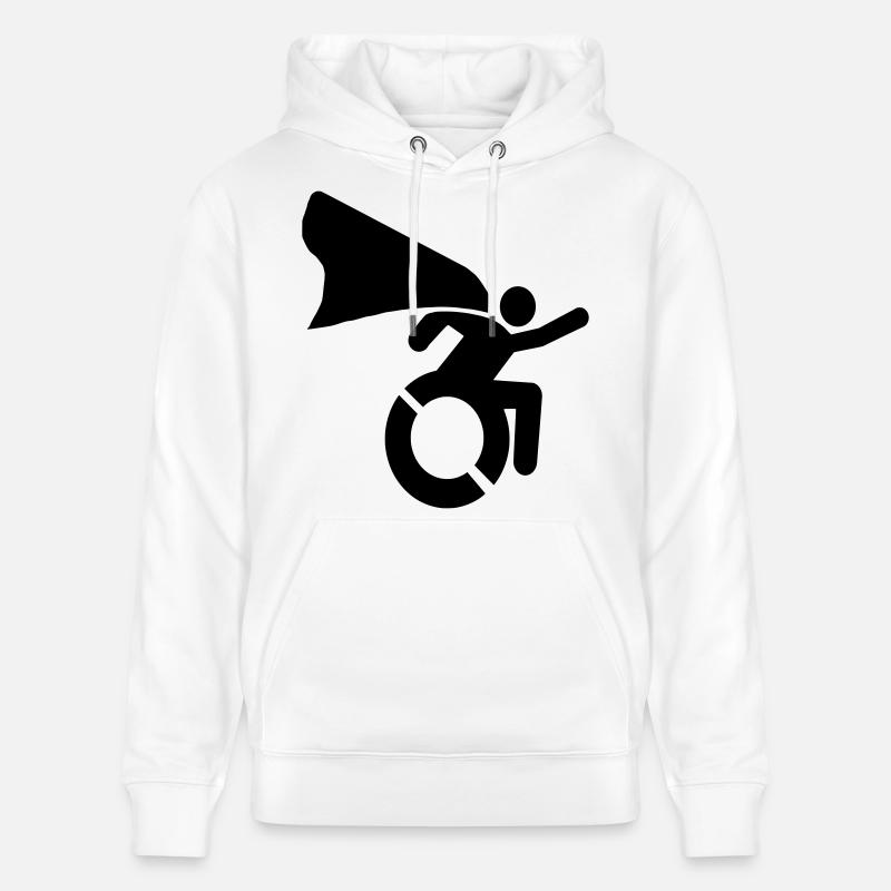 en fauteuil roulant # - Sweat à capuche bio CRUISER Stanley/Stella Unisexe - blanc