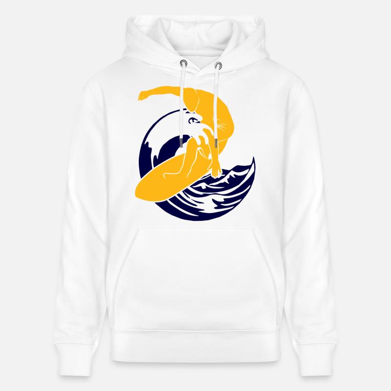 Surfboard | Surfer | Surf - Stanley/Stella Unisex Bio-Hoodie CRUISER  - Weiß