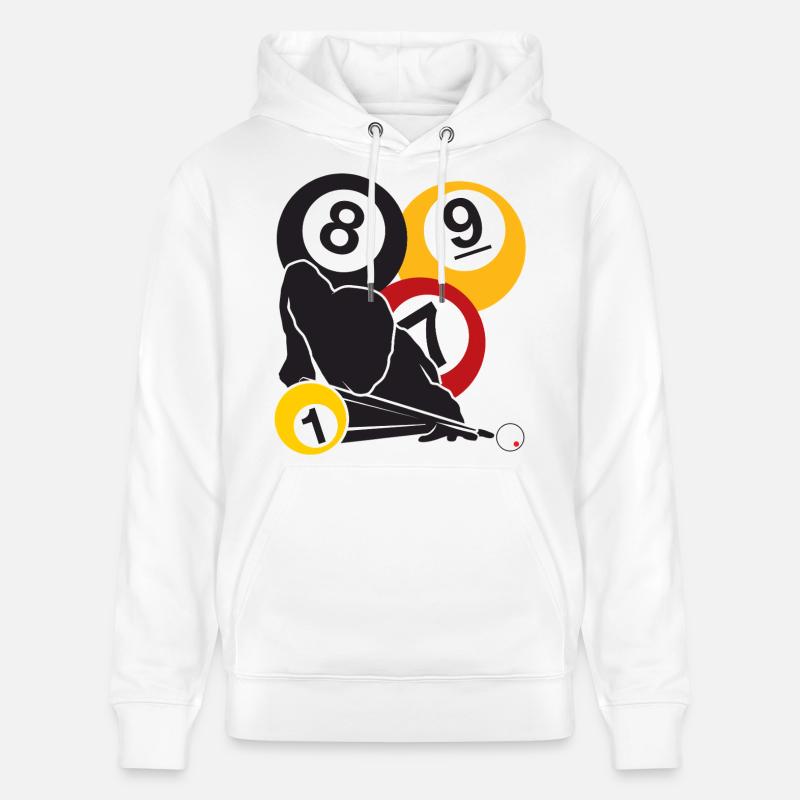 Focus Billard - Sweat à capuche bio CRUISER Stanley/Stella Unisexe - blanc