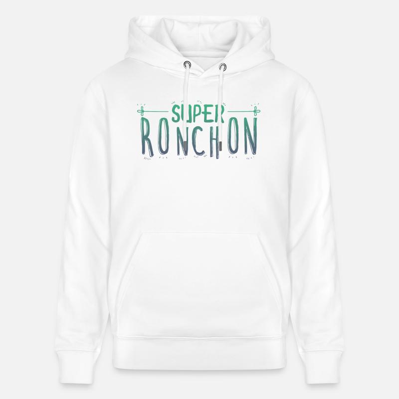 super ronchon vert - Sweat à capuche bio CRUISER Stanley/Stella Unisexe - blanc