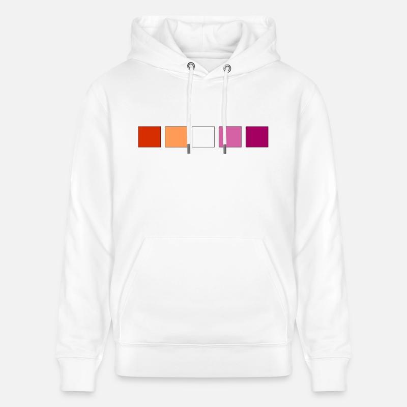 Fierté lesbienne subtile - Sweat à capuche bio CRUISER Stanley/Stella Unisexe - blanc