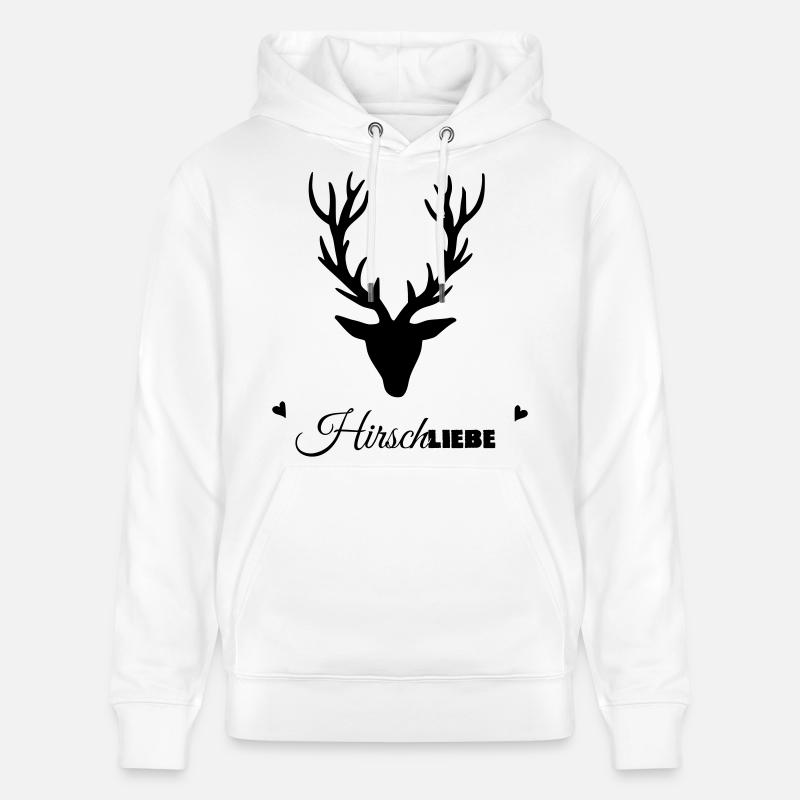 HirschLIEBE par les biens célestes - Sweat à capuche bio CRUISER Stanley/Stella Unisexe - blanc