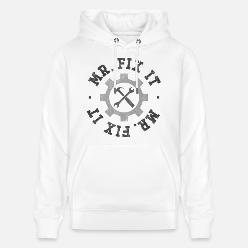 M. Fix It - Sweat à capuche bio CRUISER Stanley/Stella Unisexe - blanc