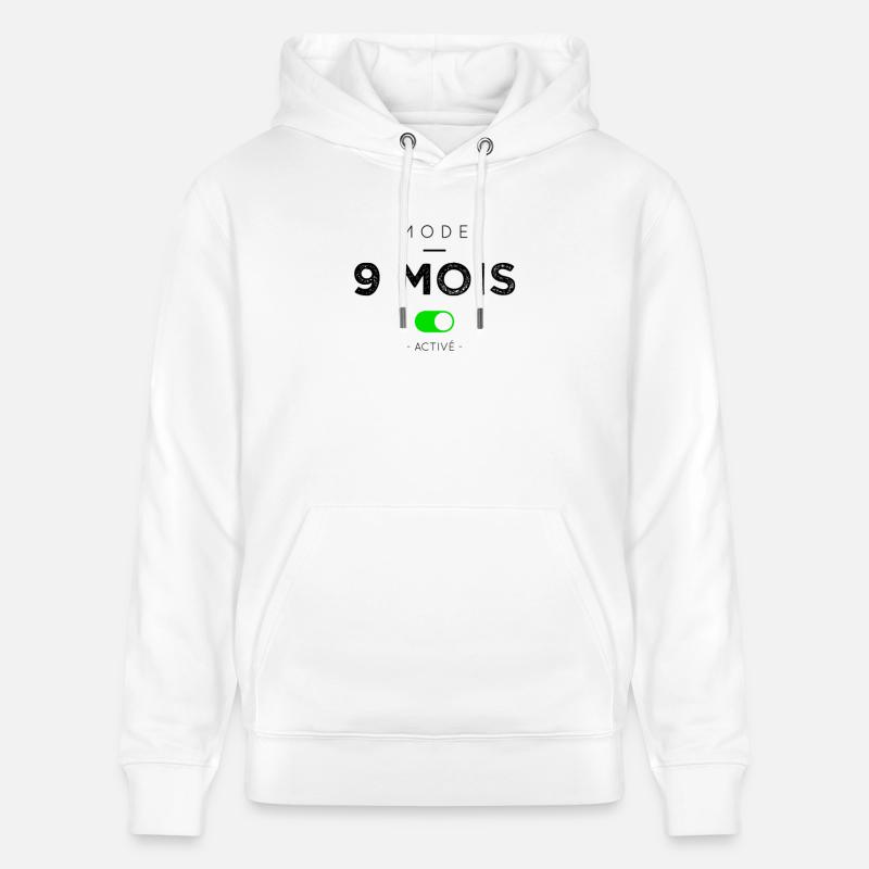 Mode 9 mois activé - Sweat à capuche bio CRUISER Stanley/Stella Unisexe - blanc