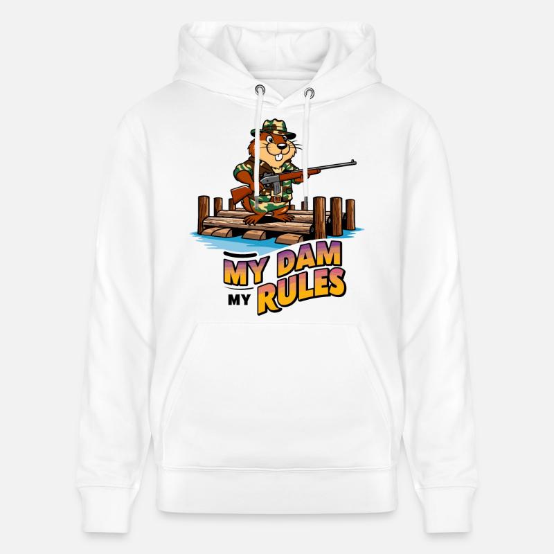 Agent de sécurité Bieber - Sweat à capuche bio CRUISER Stanley/Stella Unisexe - blanc