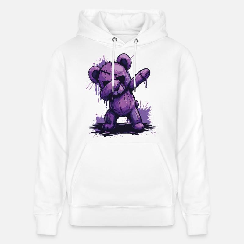 Zombie Teddy Dab - Sweat à capuche bio CRUISER Stanley/Stella Unisexe - blanc