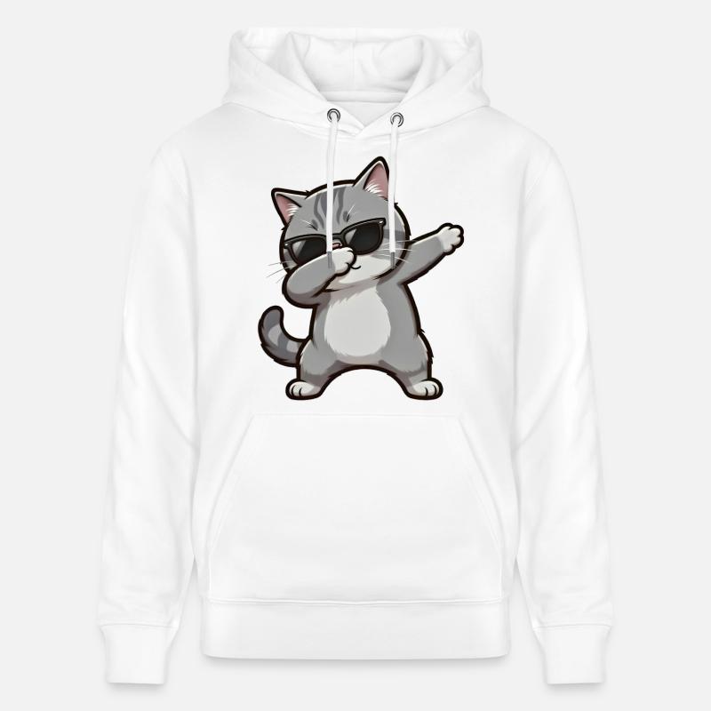 Dabbing Britisch Kurzhaar - Stanley/Stella Unisex Bio-Hoodie CRUISER - Weiß