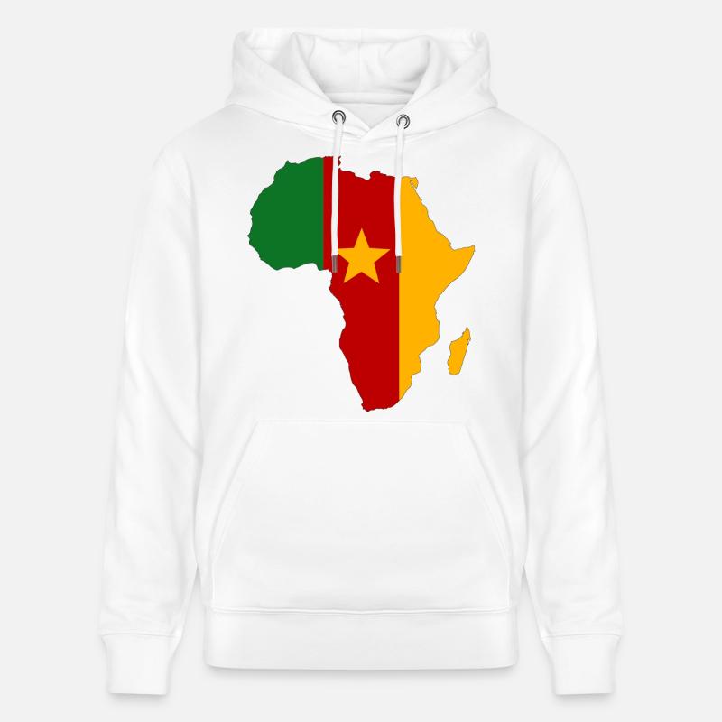 Drapeau du Sénégal Afrique - Sweat à capuche bio CRUISER Stanley/Stella Unisexe - blanc