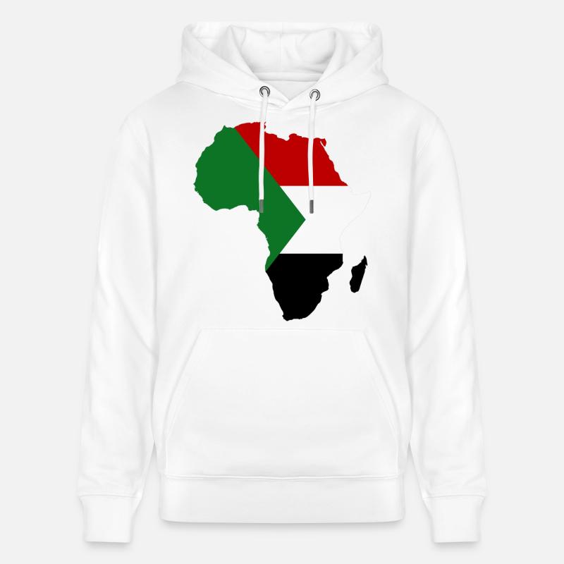 Sudan_Flagge_Afrika - Sweat à capuche bio CRUISER Stanley/Stella Unisexe - blanc