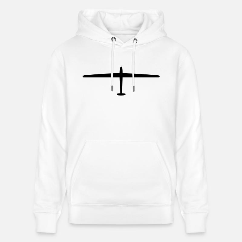 Planeur / / planeur / / Avions / / marin - Sweat à capuche bio CRUISER Stanley/Stella Unisexe - blanc