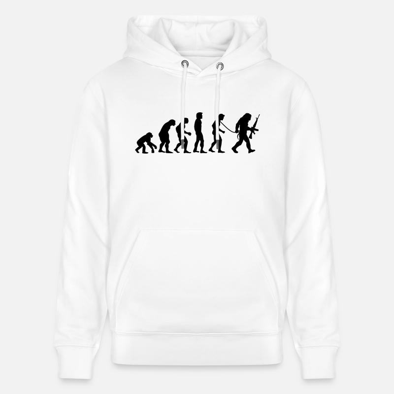 Affen_ (R) évolution - Sweat à capuche bio CRUISER Stanley/Stella Unisexe - blanc