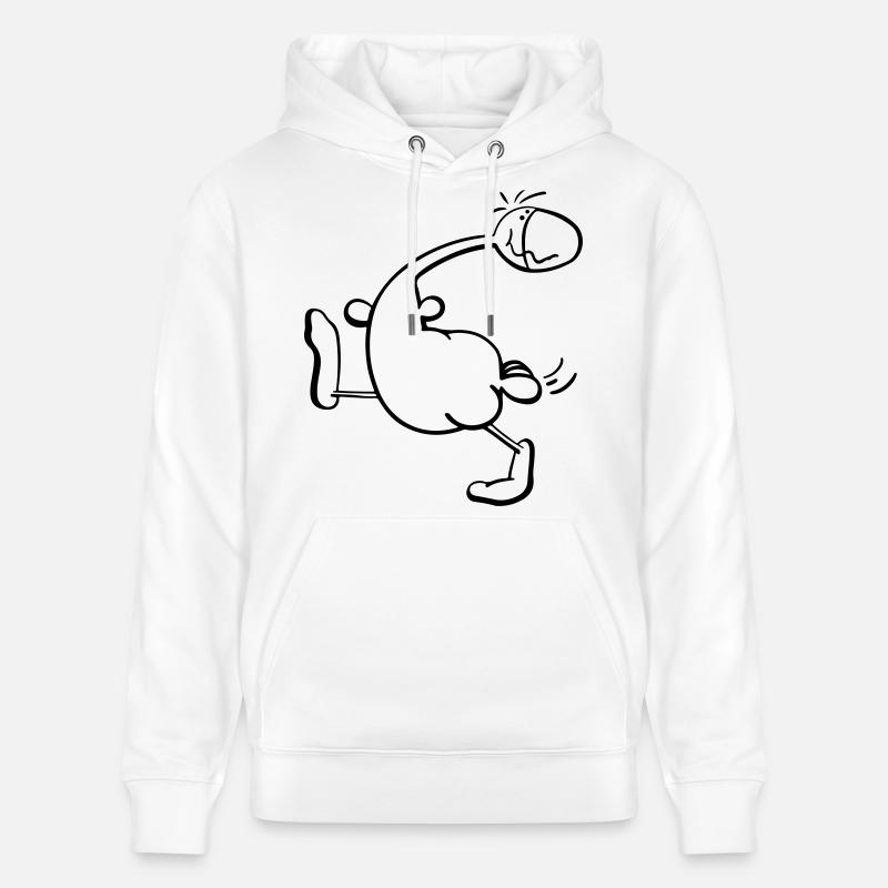 Drôle Canard - Sweat à capuche bio CRUISER Stanley/Stella Unisexe - blanc