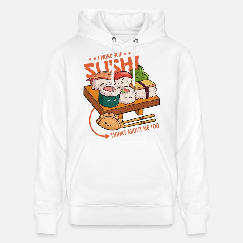 Amis du sushi - Sweat à capuche bio CRUISER Stanley/Stella Unisexe - blanc