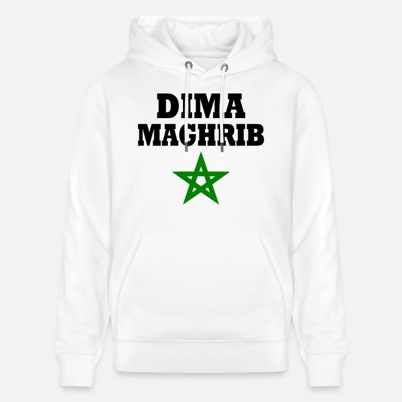Dima maghreb - Sweat à capuche bio CRUISER Stanley/Stella Unisexe - blanc