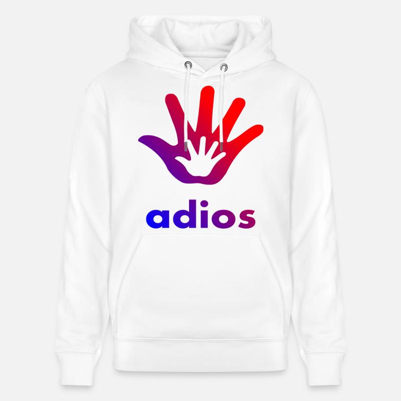 Main Adios - Sweat à capuche bio CRUISER Stanley/Stella Unisexe - blanc