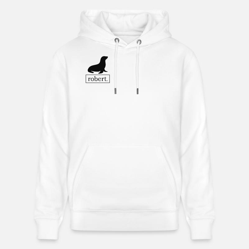 Robert phoque / phoque / Lion de mer - Sweat à capuche bio CRUISER Stanley/Stella Unisexe - blanc