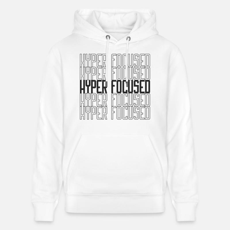 Hyperconcentré - Sweat à capuche bio CRUISER Stanley/Stella Unisexe - blanc