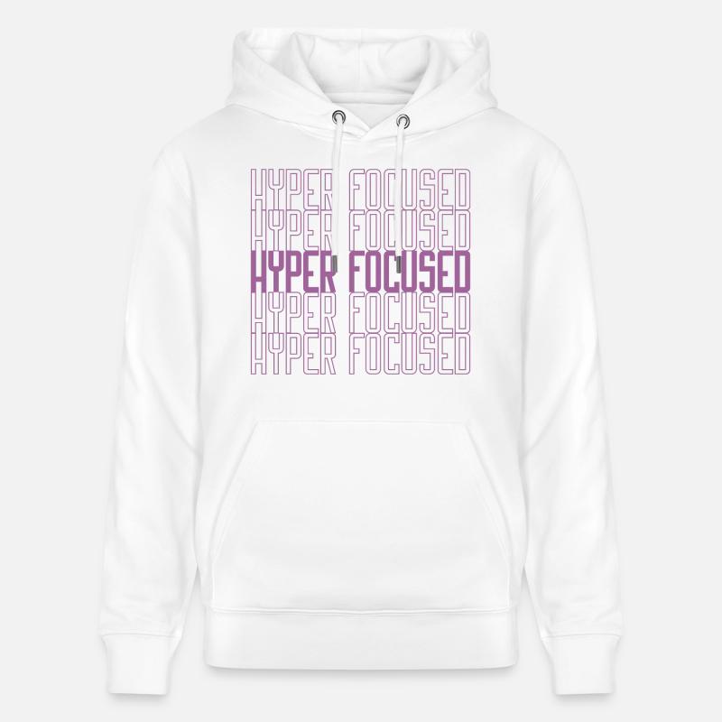 Hyperfocused in pink - Stanley/Stella Unisex Bio-Hoodie CRUISER  - Weiß