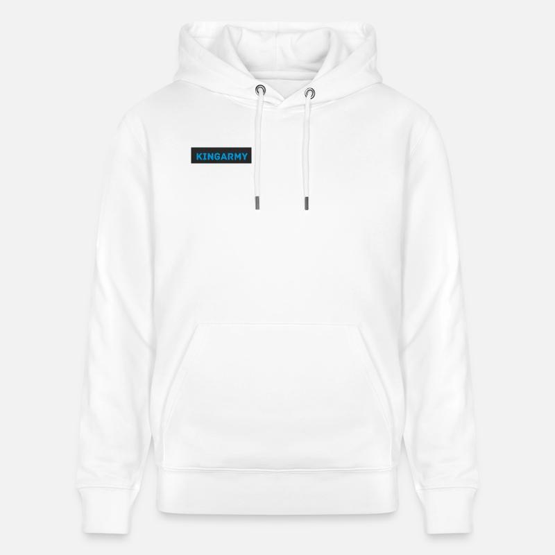 KINGARMY Bleu Militaire - Sweat à capuche bio CRUISER Stanley/Stella Unisexe - blanc