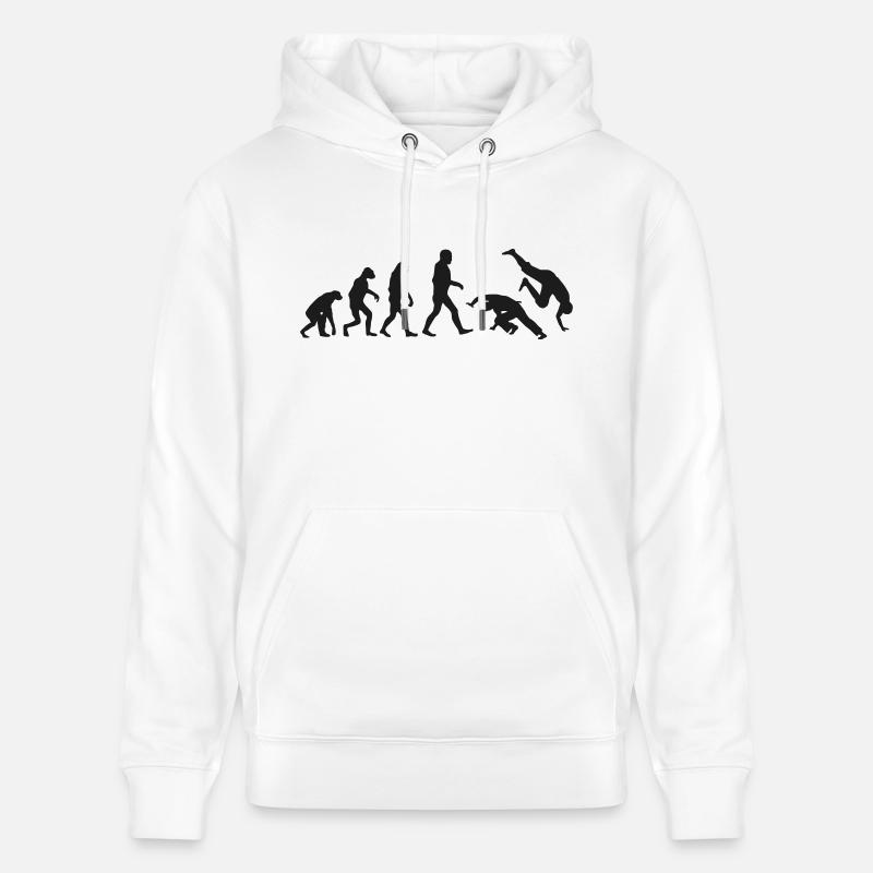 Capoeira Evolution logo - Sweat à capuche bio CRUISER Stanley/Stella Unisexe - blanc