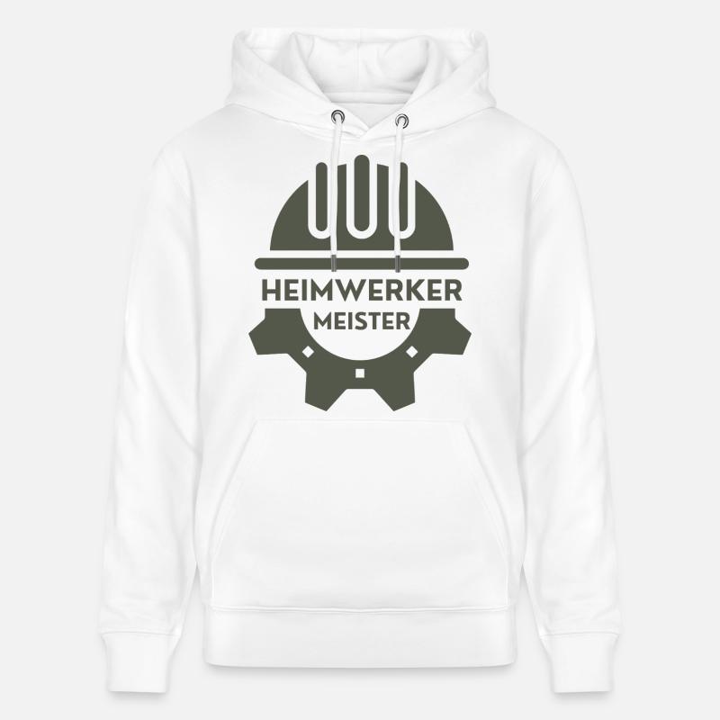 DIY Master – Proud DIY Design - Sweat à capuche bio CRUISER Stanley/Stella Unisexe - blanc