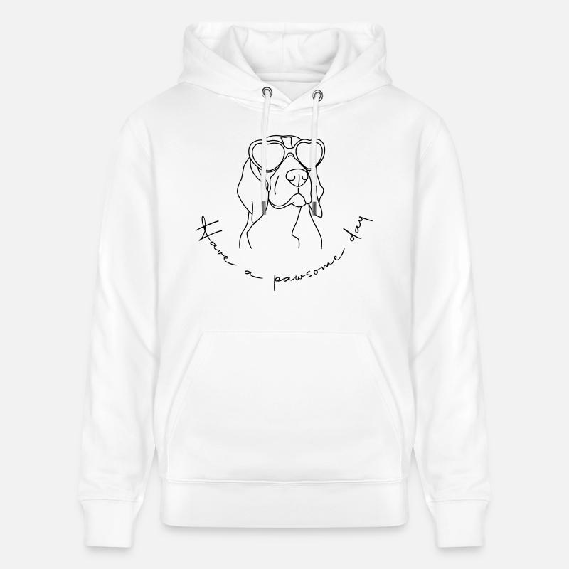 Beagle Pawsome Day - Sweat à capuche bio CRUISER Stanley/Stella Unisexe - blanc