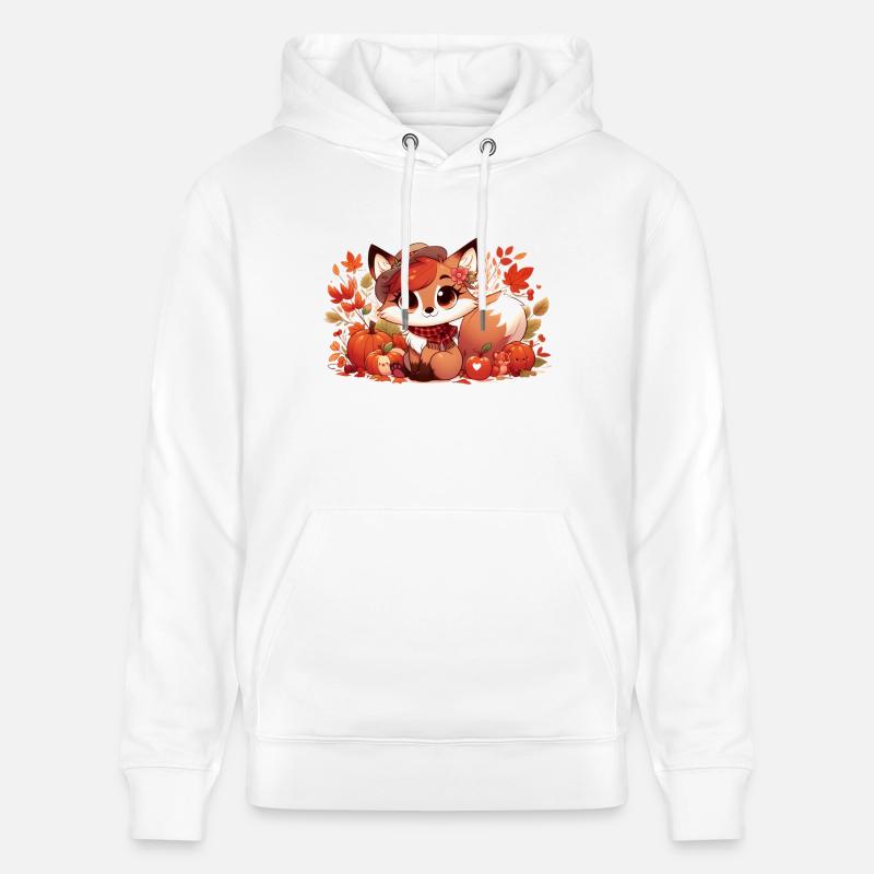fox autumn 5 - Sweat à capuche bio CRUISER Stanley/Stella Unisexe - blanc