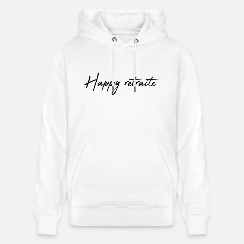 RETRAITE. RETRAITE. RETRAITEE. RETRAITE - Sweat à capuche bio CRUISER Stanley/Stella Unisexe - blanc