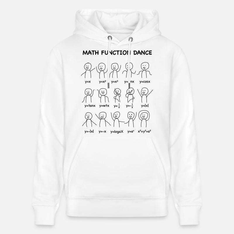 The 'Math Function Dance' (Nerd-Shirt) - Stanley/Stella Unisex Bio-Hoodie CRUISER - Weiß