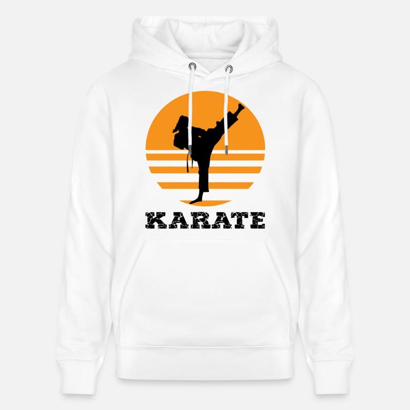 karaté - Sweat à capuche bio CRUISER Stanley/Stella Unisexe - blanc